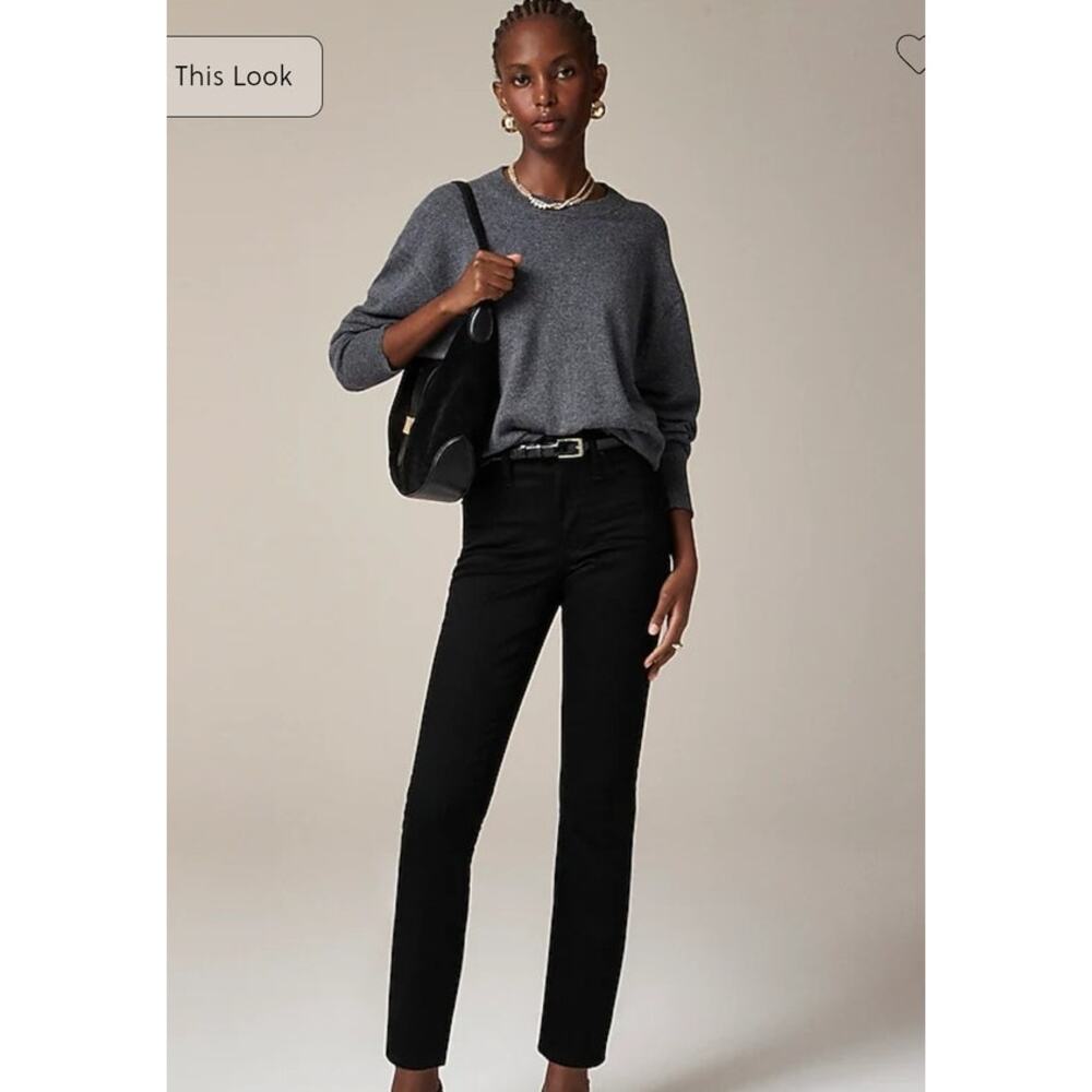 NWT J. Crew Petite Slim Jean Black 26P